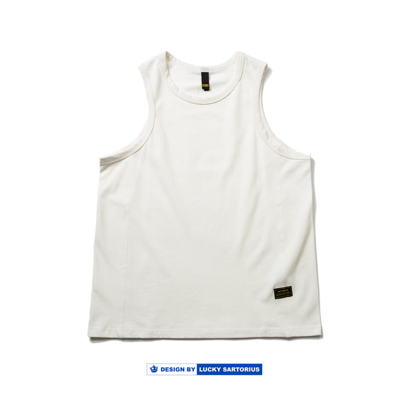 Summer cotton 320g sweat vest youth casual loose sleeveless T-shirt
