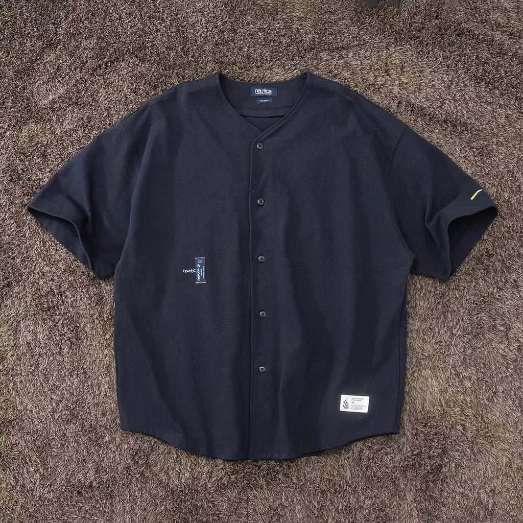 Japanese Hasegawa loose profile heavy short sleeve baseball shirt