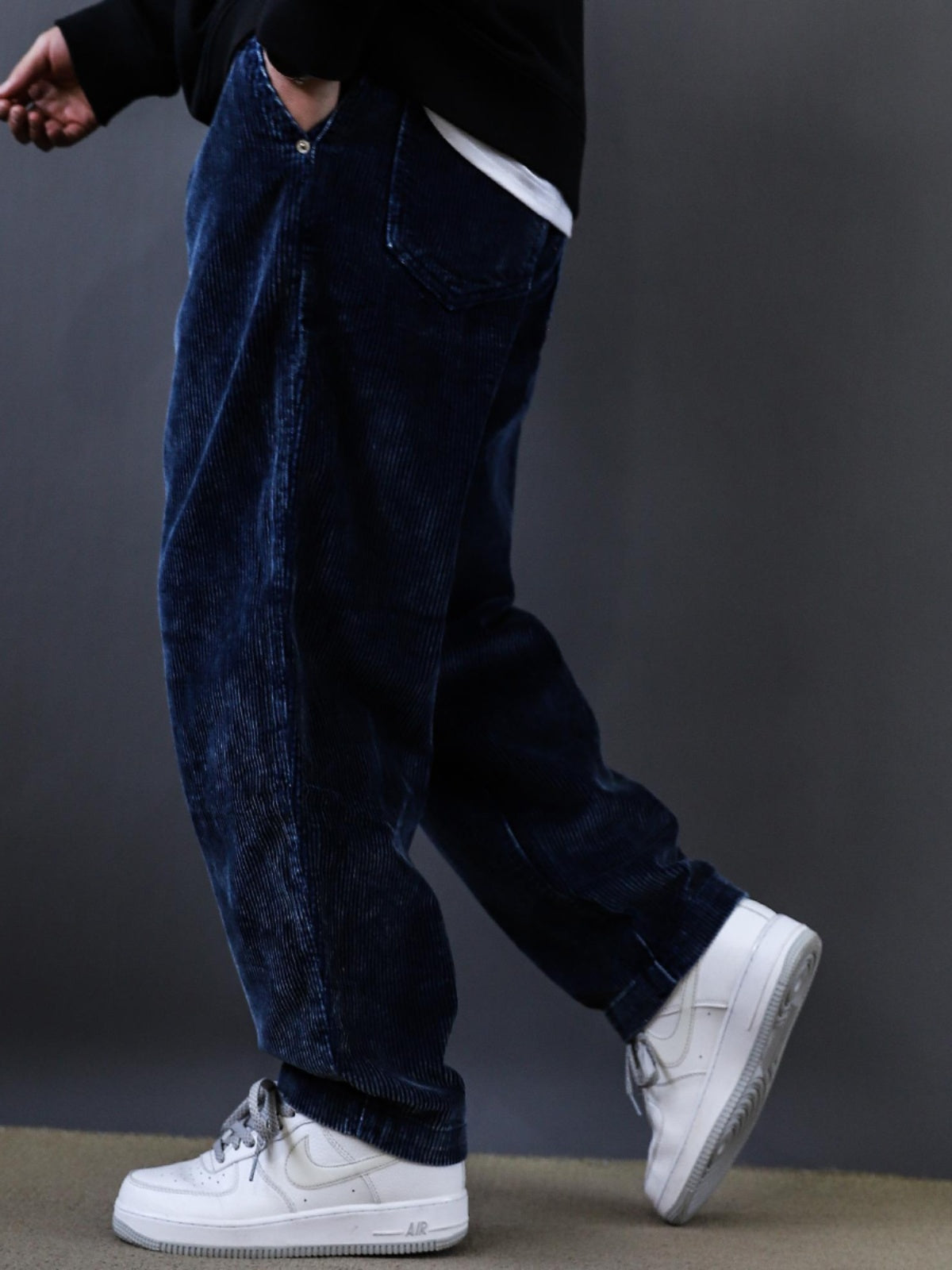 Spring Autumn 2025 Men's Japanese Corduroy Casual Pants Vintage Drawstring Athletic Pants Men's Spring and Autumn Pants