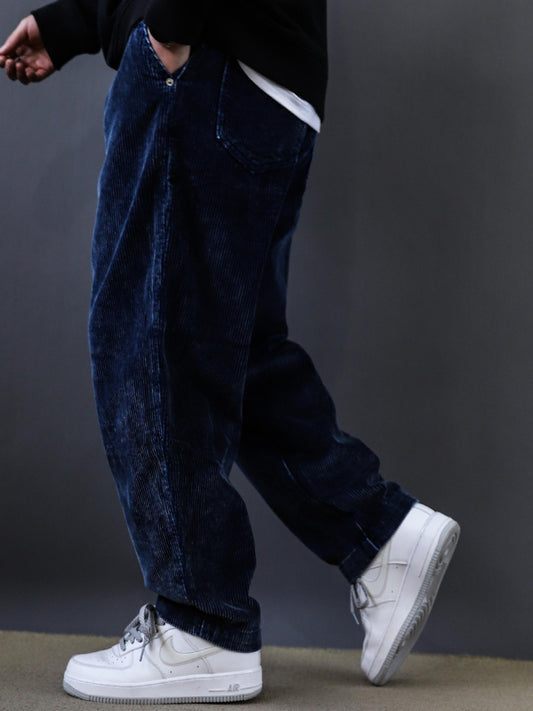 Spring Autumn 2025 Men's Japanese Corduroy Casual Pants Vintage Drawstring Athletic Pants Men's Spring and Autumn Pants
