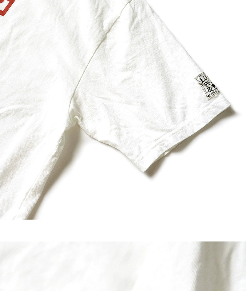 Japanese casual unisex trend print logo short sleeve T-shirt