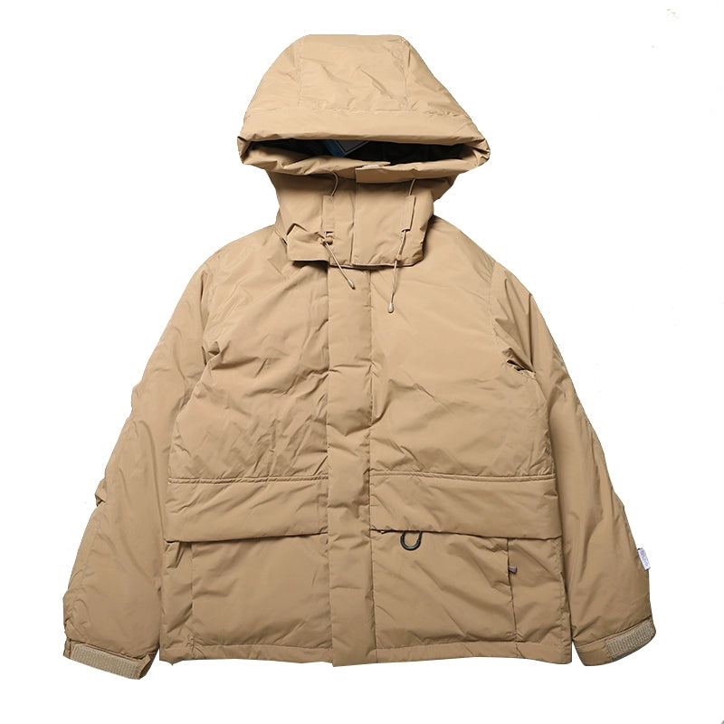 Hand Punch Big Doll PIE39 Japanese Functional Waterproof Outdoor Multi-Pocket Hooded Down Jacket