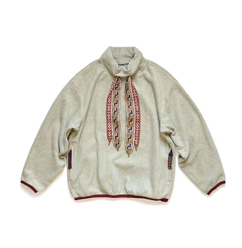 20AW Hirata Kazuhiro Japanese casual color streamer turtleneck fleece pullover sweater jacket