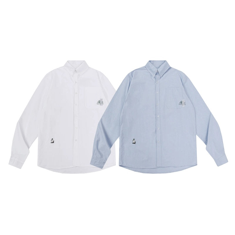 Striped long sleeve shirt city boy pure cotton oxford