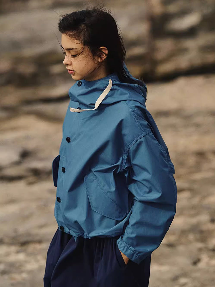 M51 24SS Japanese Outdoor Optoelectronic Hooded Jacket Men's and Women's Thin Jackets