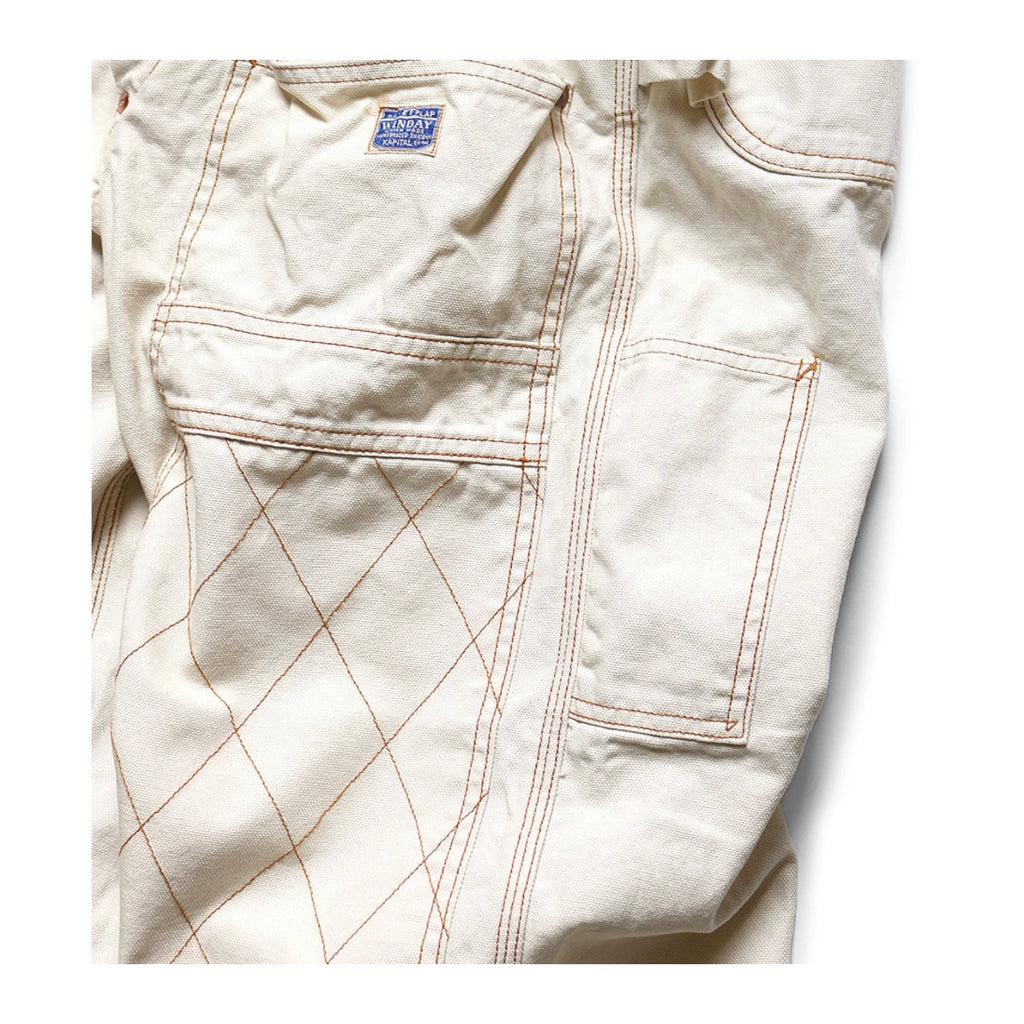 Japanese casual loose fashion two-tone gold thread logging pants cargo trousers