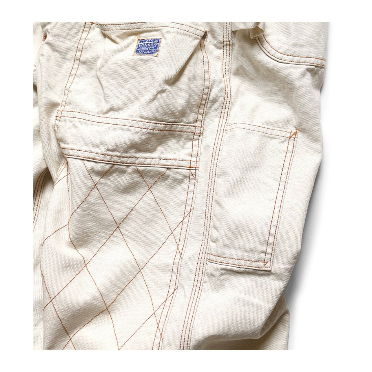 Japanese casual loose fashion two-tone gold thread logging pants cargo trousers