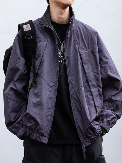 Quick-Dry Stand-Collar Outdoor Jacket – Mountain Oversized Unisex – Japanese vintage | fall outfits 2026 | fall winter outfits | classy winter outfits | lazy comfy outfits | japanese streetwear | vintage workwear | yamalin clothes | Yamalinclothes