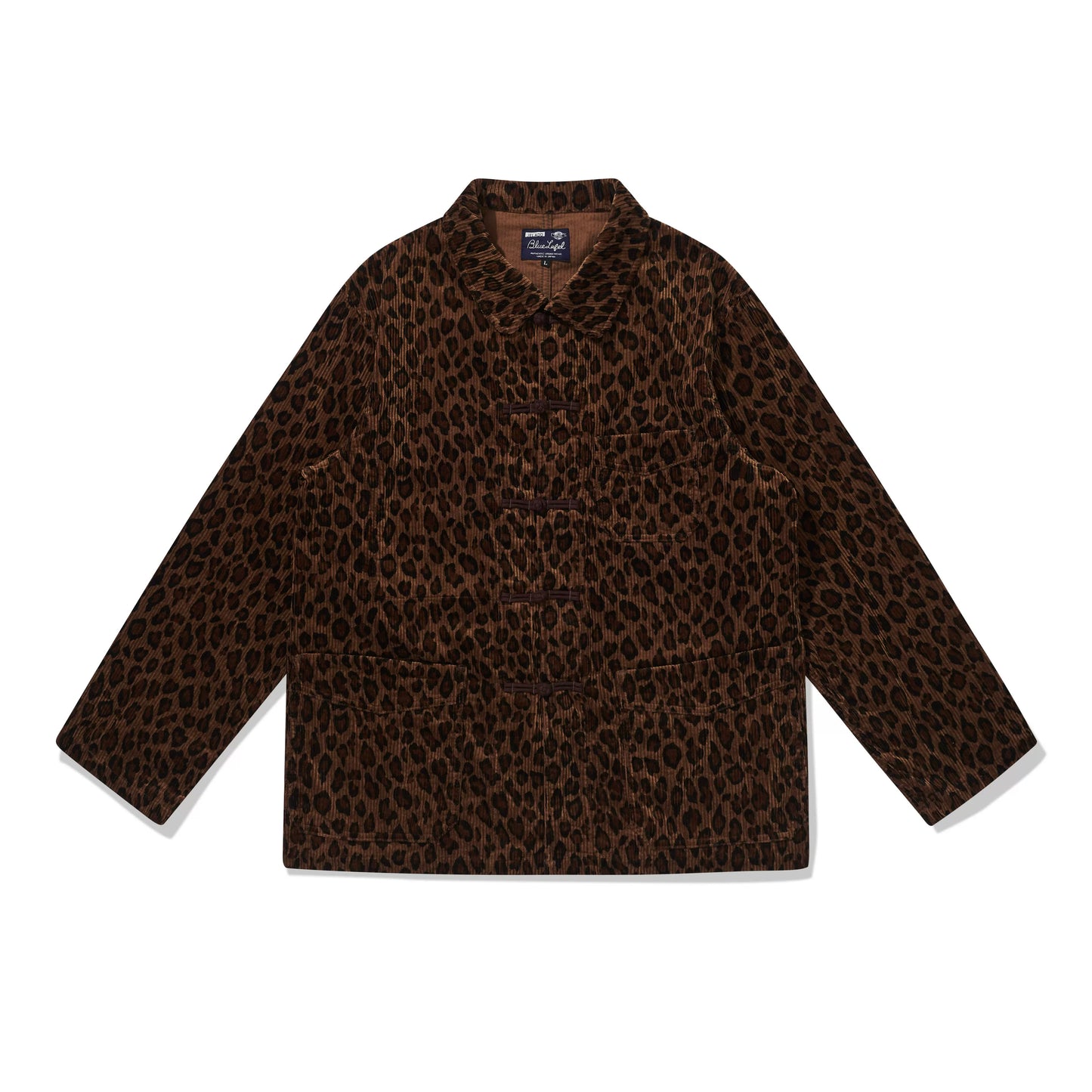 24AW JELADO Japanese vintage corduroy leopard print cotton men's and women's loose long-sleeved jackets