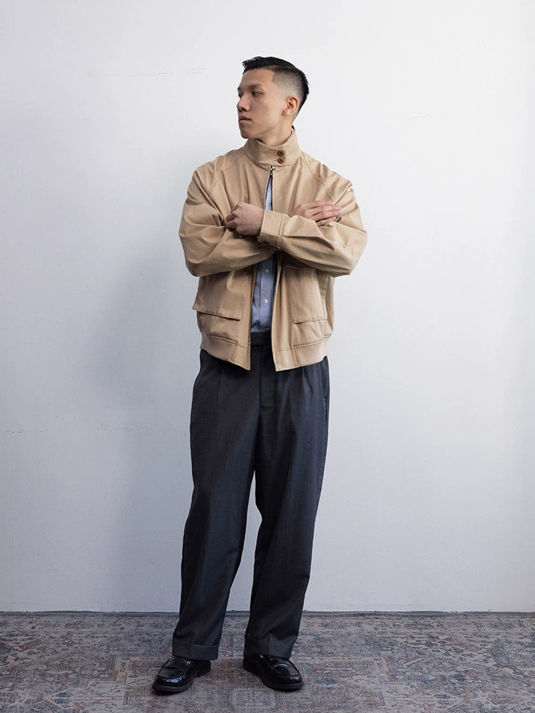 HARRINGTON JACKET JACKET MEN'S SPRING AVIATOR CASUAL CARGO AMERICAN DETROIT INSTRUCTOR