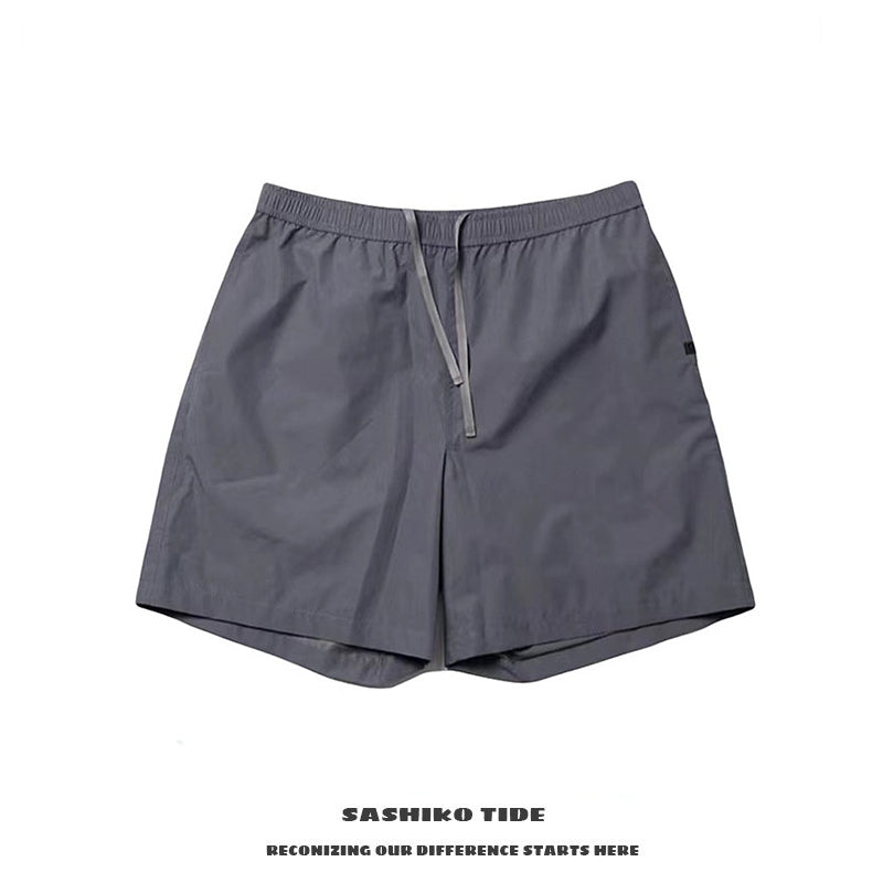 Japanese loose casual functional wind waterproof beach pants shorts five-point pants cityboy