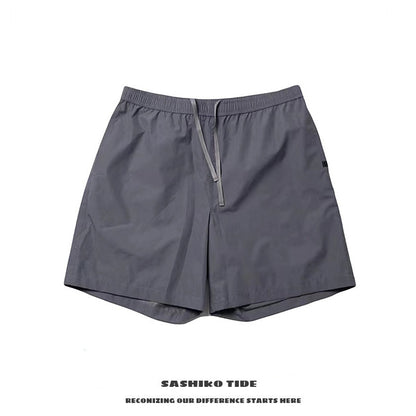 Japanese loose casual functional wind waterproof beach pants shorts five-point pants cityboy