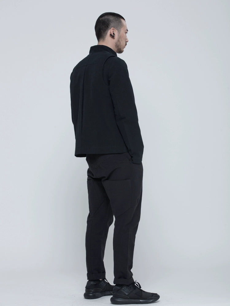 Original design cotton twill double-breasted salt suit tide outer for men