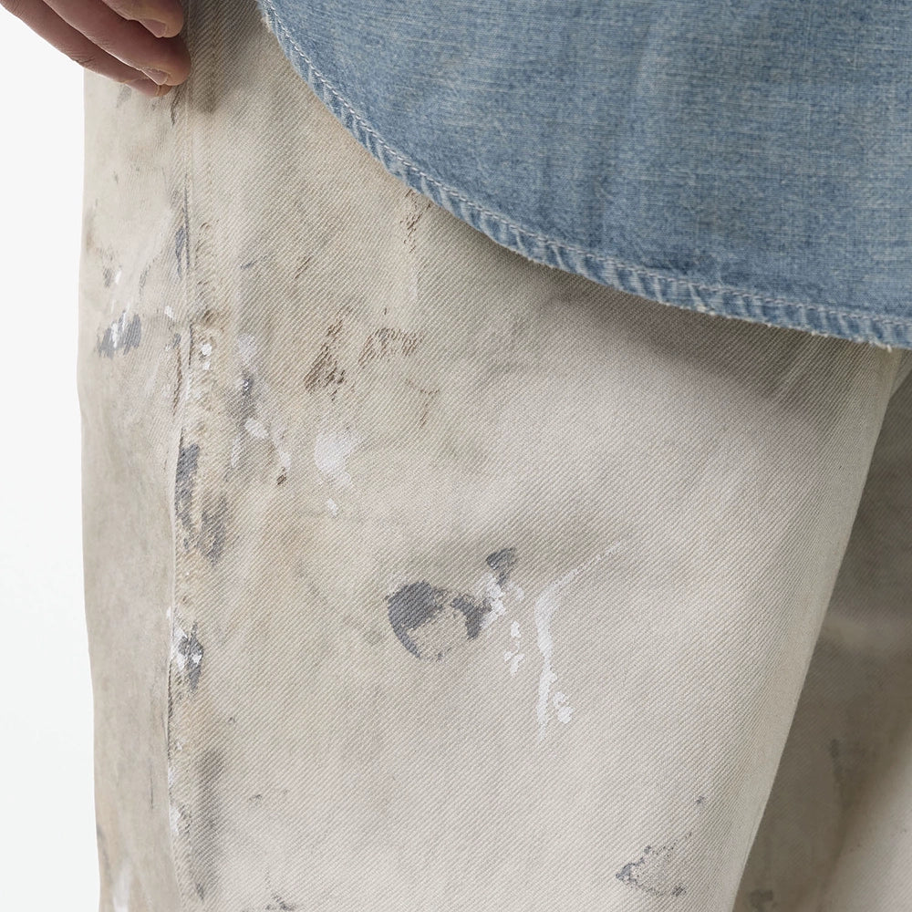 Make old graffiti, dirty jeans, overalls, old pants.