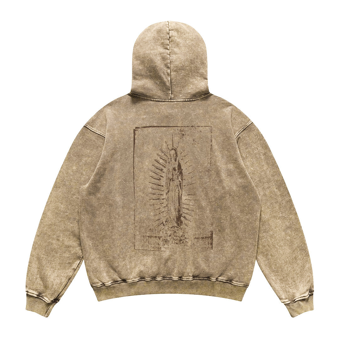 Washed Graphic Hoodie – Faded Back Print | Yamalinclothes