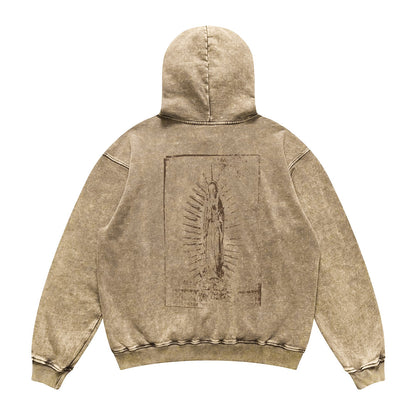 Washed Graphic Hoodie – Faded Back Print | Yamalinclothes