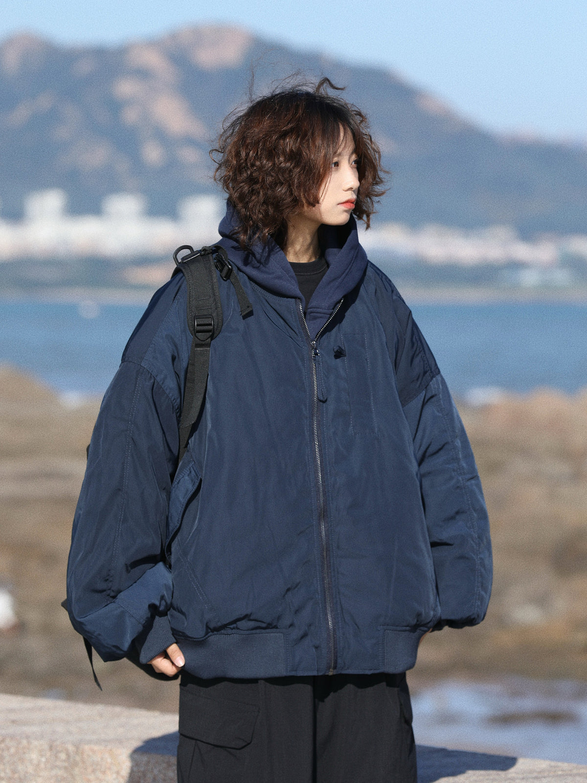 Duck Down Jacket – Oversized Zip Front | Yamalinclothes