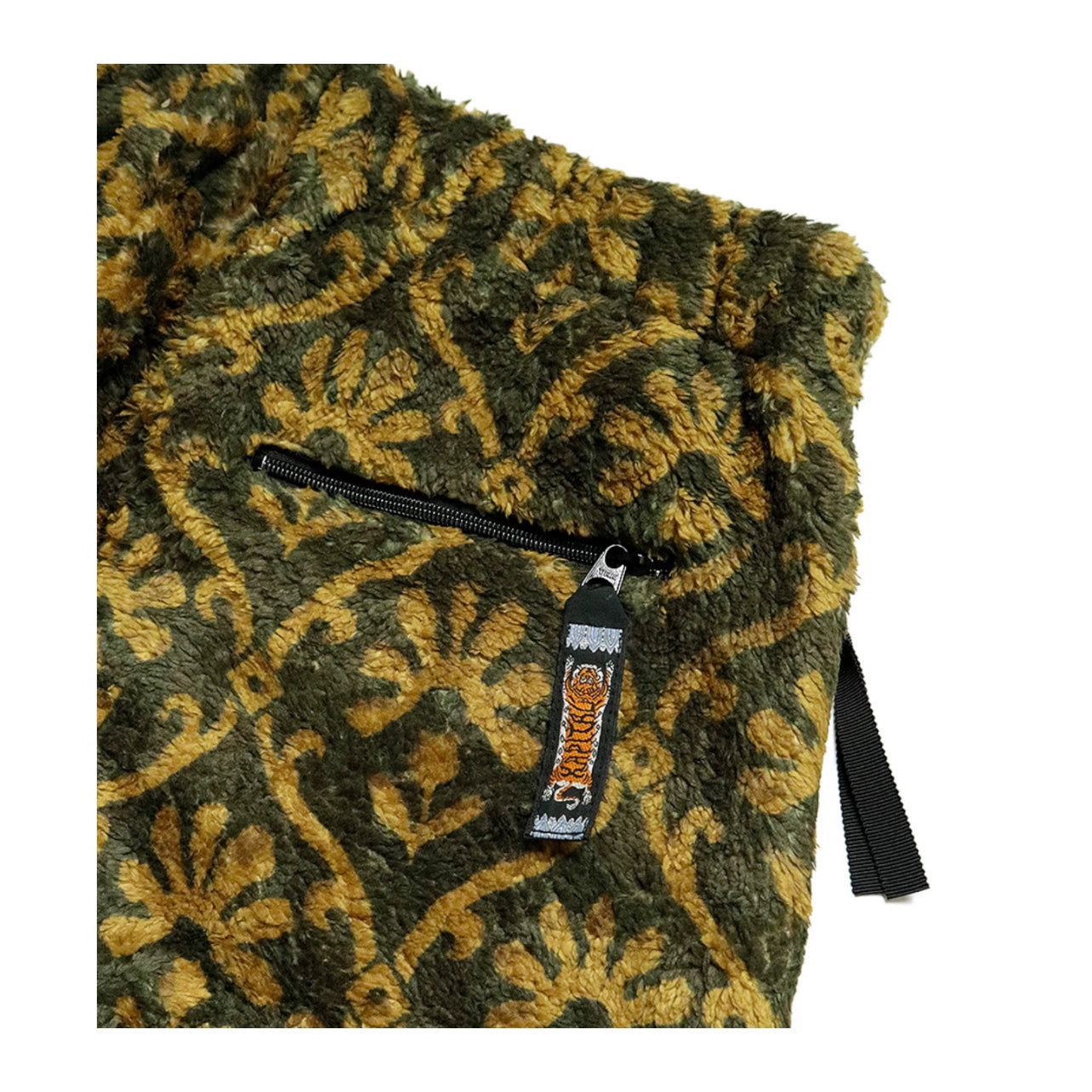 24AW Lambswool Print Floral Warm Loose Straight Trousers pants