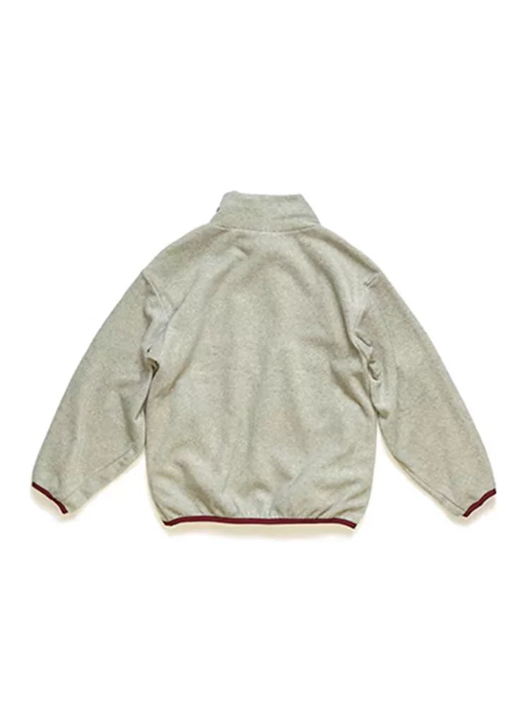 20AW Hirata Kazuhiro Japanese casual color streamer turtleneck fleece pullover sweater jacket