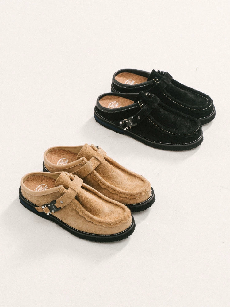 SteppyX BLESS SHOE KANGAROO SLIPPERS TOE SLIPPERS retro solid color cargo shoes casual shoes Japanese trends