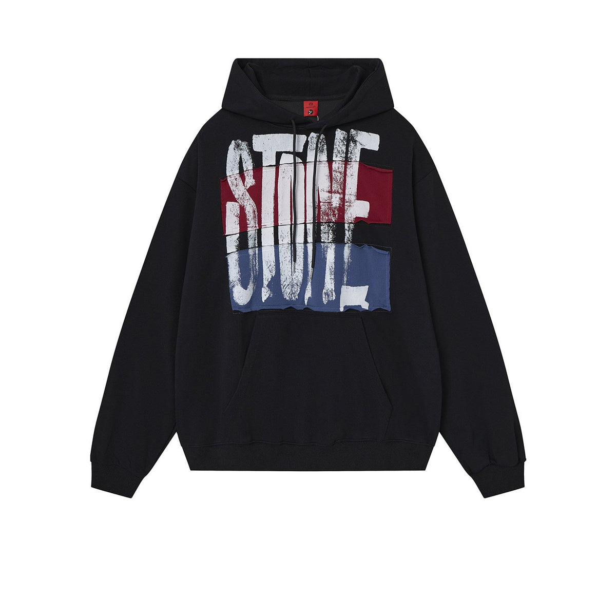 Hand-Painted Appliqué Letter Hoodie – American Vintage Oversized Unisex – Hoodies | japanese streetwear | vintage workwear | unisex | Yamalinclothes