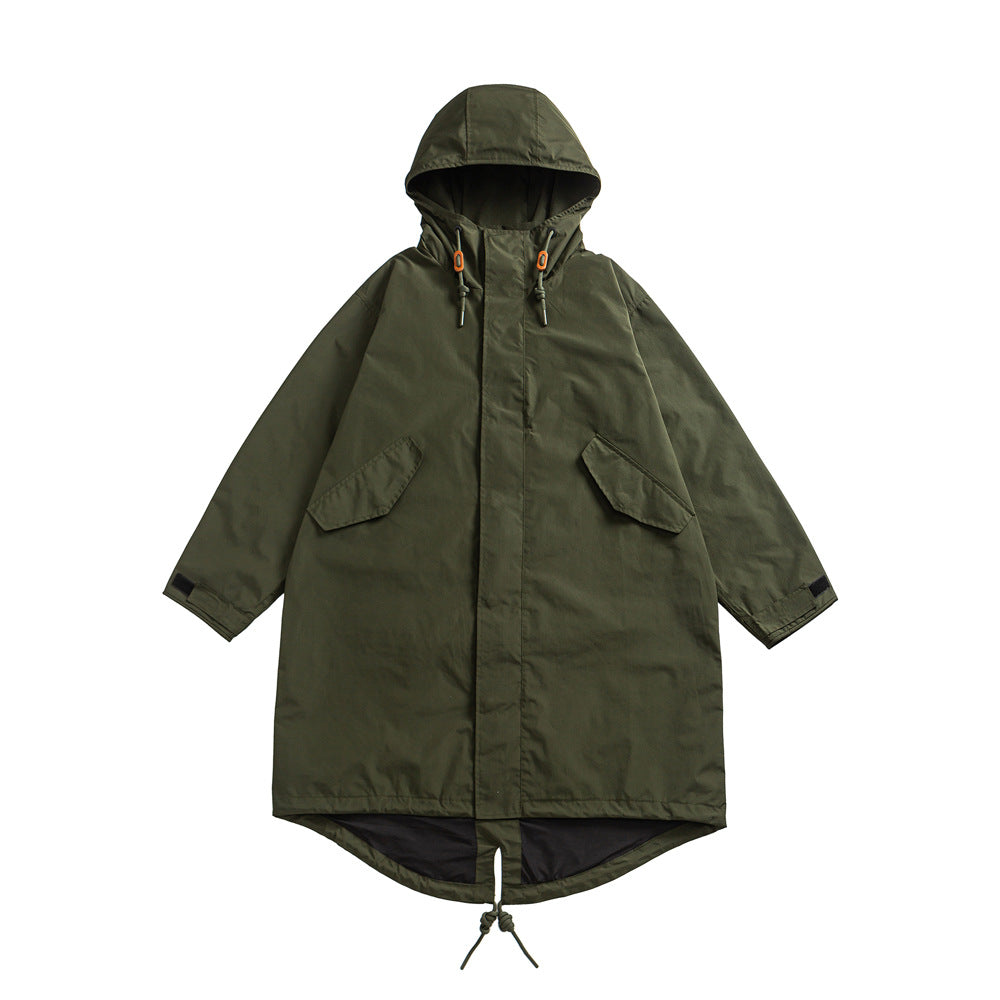 M65 Military Midi Trench Coat – Oversized Unisex Parka Jacket
