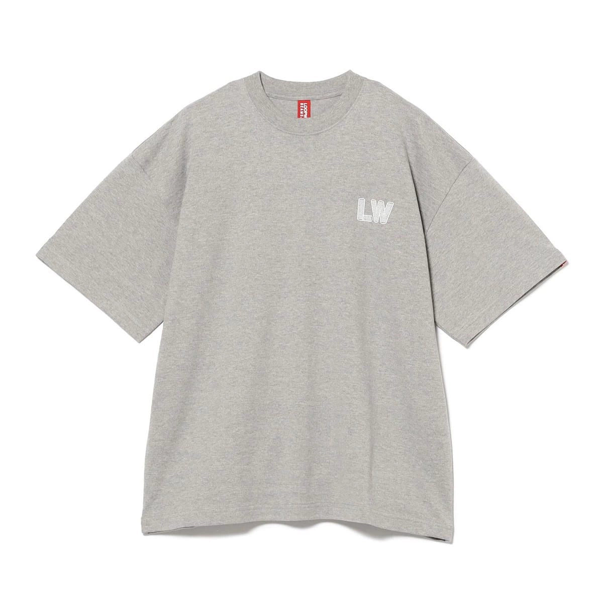 Japanese letter print short-sleeved T-shirt for men pure cotton loose casual T-shirt