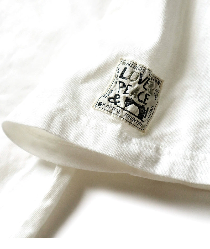 Japanese casual unisex trend print logo short sleeve T-shirt