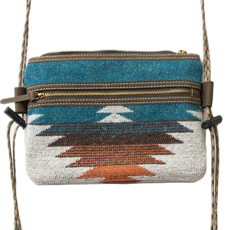 Indianavajo genuine cowhide envelope bag, double-layered deconstructed shoulder strap, satchel, small bag