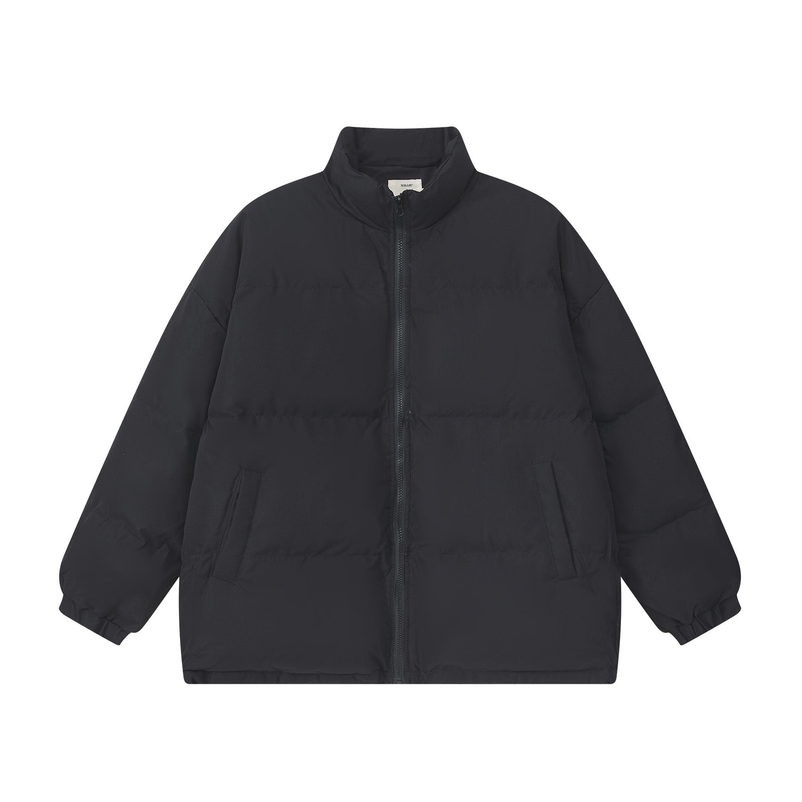 Japanese short bread jacket men's black stand-up collar cotton jacket in winter thick cotton jacket loose warm jacket