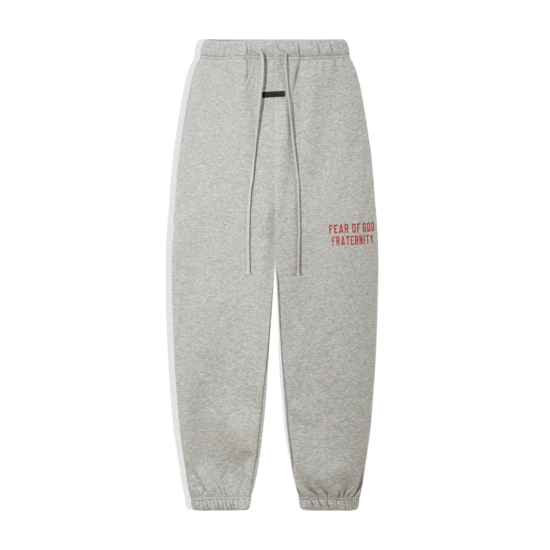 trendy brand American high street loose legging fleece casual sweatpants men's and women's long pants autumn and winter
