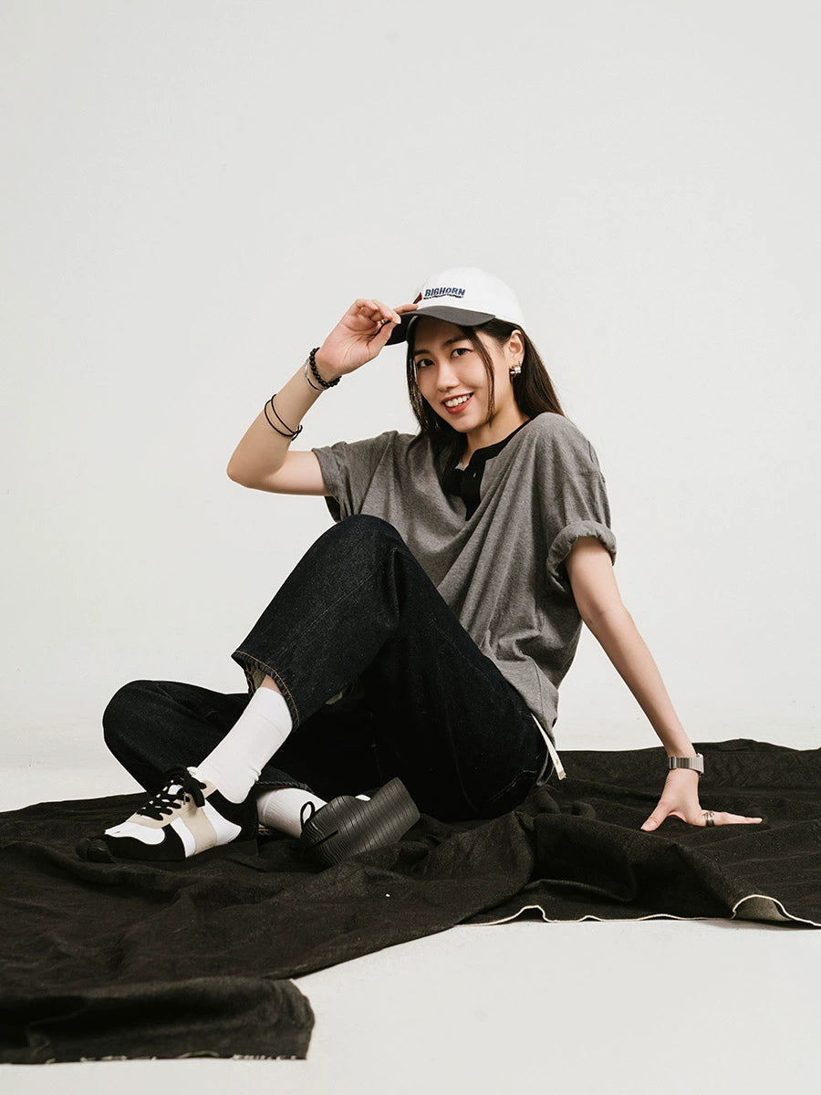 SteppyX Tabito Tabi Trainer Split Toe Sneakers are breathable, lace-up, casual color-blocking