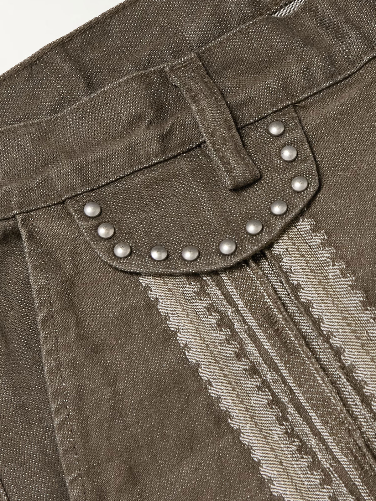 Independent kapital Kazuhiro Hirata style 25SS vertical stripe splicing retro casual loose trousers