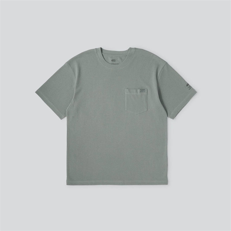 Short sleeve t-shirt summer round collar tooling pocket fashion brand 260g T-shirt