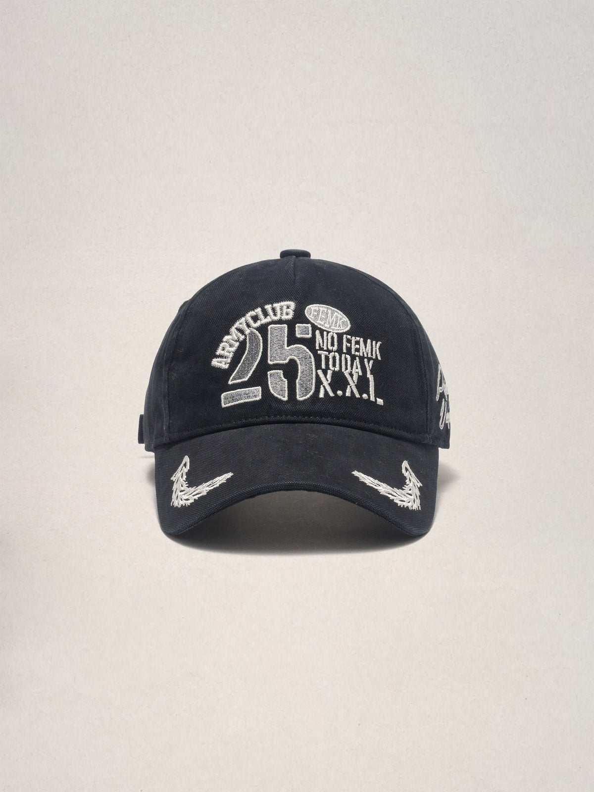American Vintage Contrast Embroidered Baseball Cap – Washed Unisex – cap | japanese streetwear | vintage workwear | unisex | Yamalinclothes