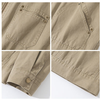 Detroit Collar Multi-Pocket Jacket – Riveted Workwear Cotton Unisex
