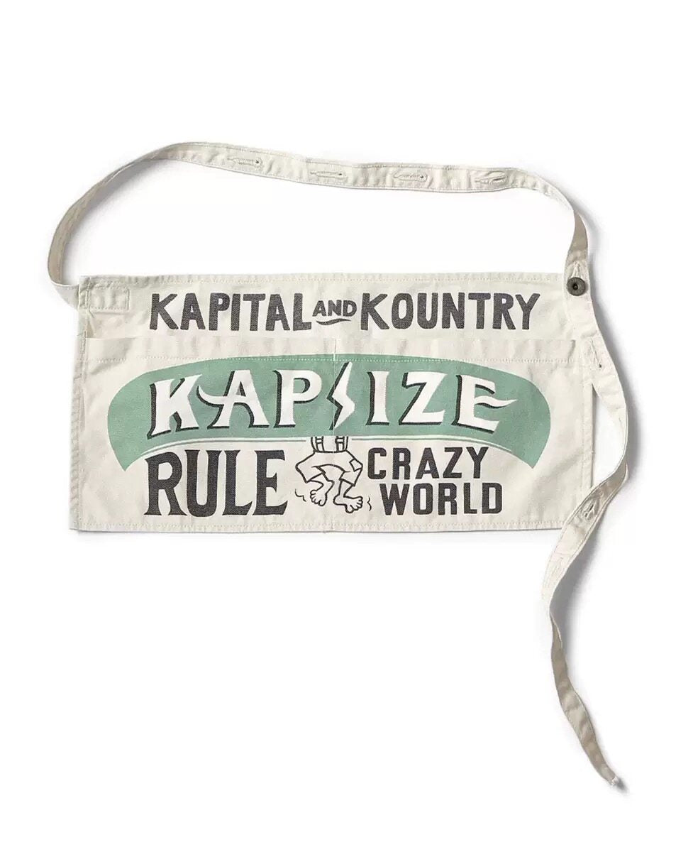 Japanese Vintage Letter Canvas Denim Apron Waist Bag – Niche Unisex Accessory