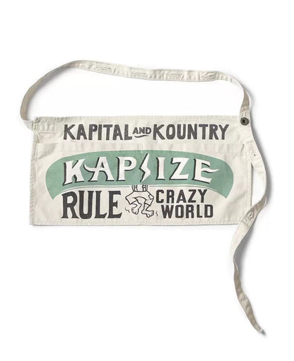 Japanese Vintage Letter Canvas Denim Apron Waist Bag – Niche Unisex Accessory