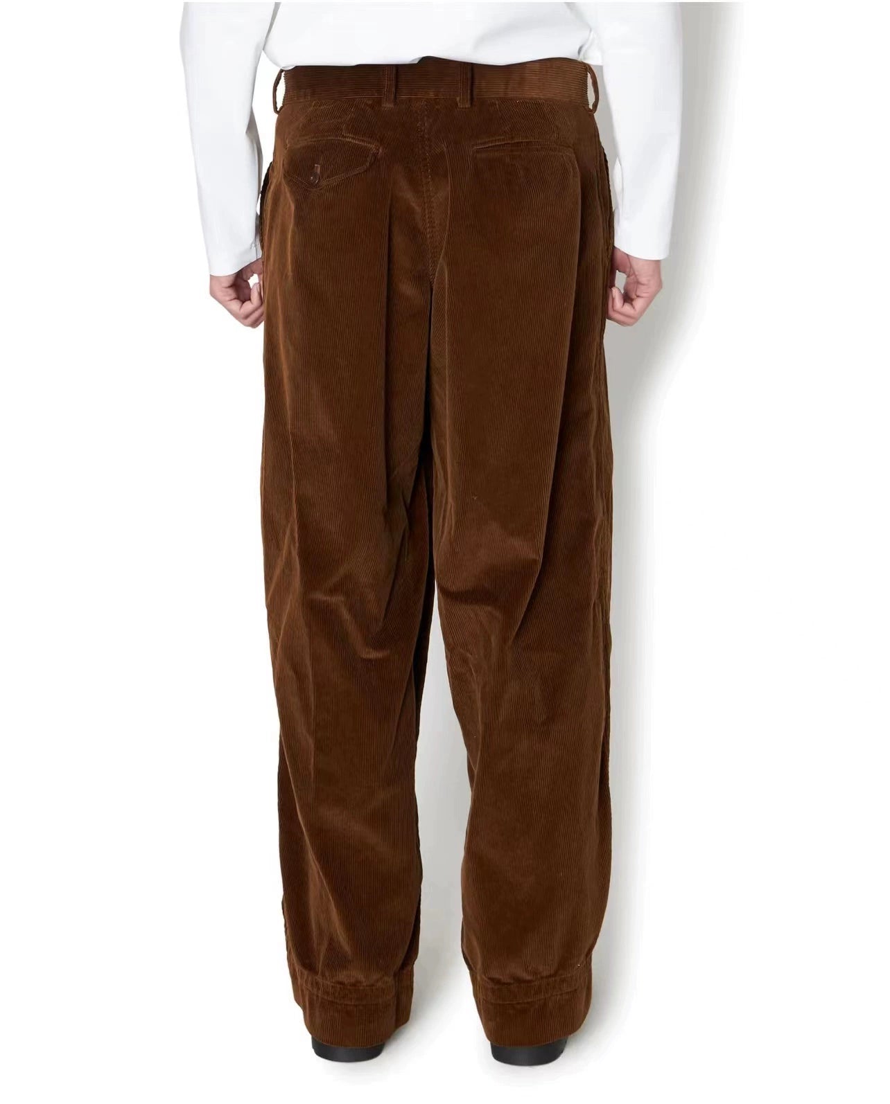 Japanese style two-color casual trendy unisex pure cotton corduroy trousers