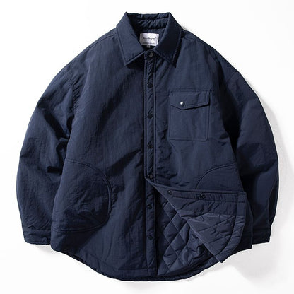 Quilted Lapel Jacket – Windproof Waterproof Oversized Unisex Cotton Padded Coat