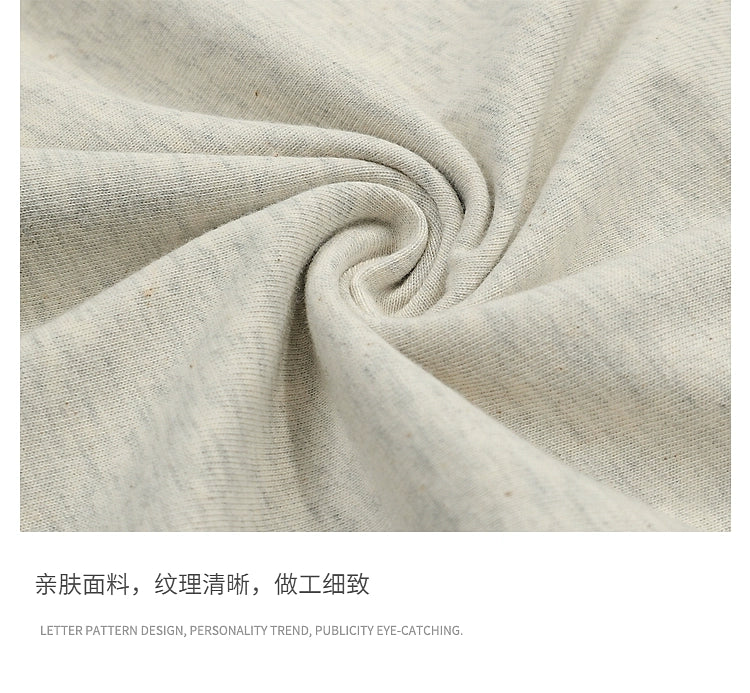 Fun Burger pure cotton short sleeve men's fashion brand lazy loose casual summer T-shirt