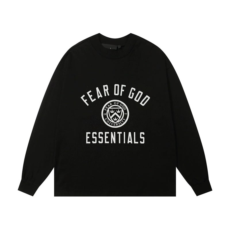 American fashion brand letter print long sleeve T-shirt for men and women loose base layer for men and women