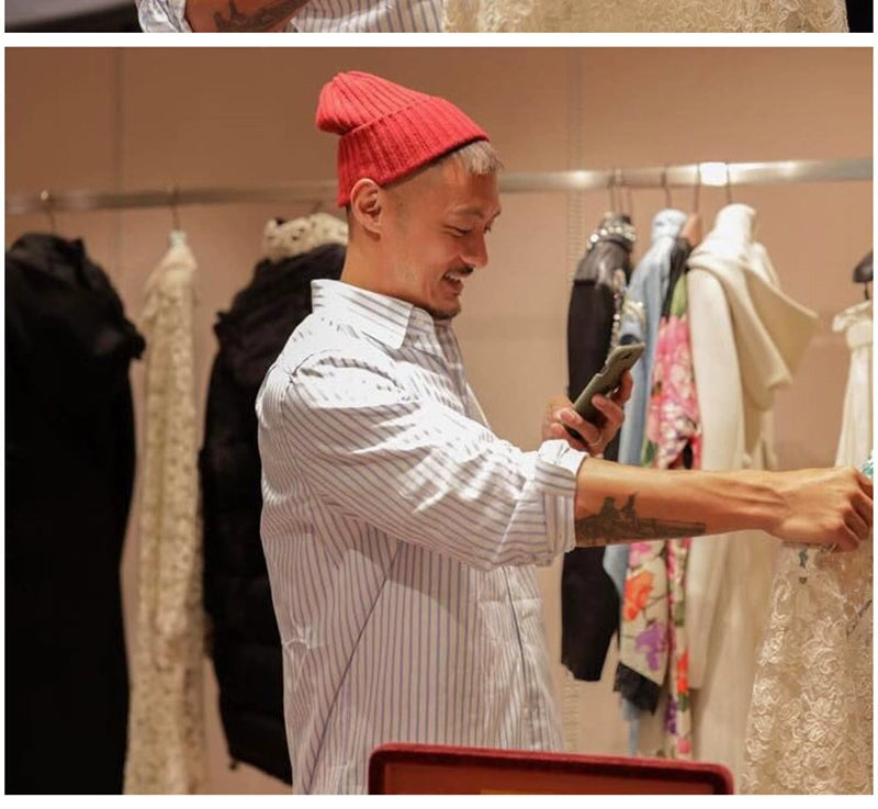 Japanese Oxford long sleeve shirt casual loose Hong Kong style youth shirt