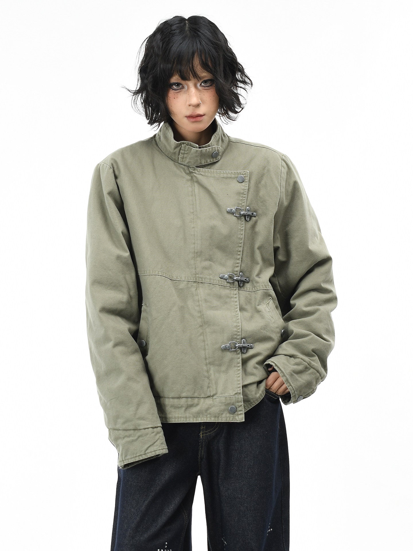 Deconstructed Cargo Cotton Jacket – Unisex Warm Winter – Japanese vintage | yamalin clothes | Yamalinclothes