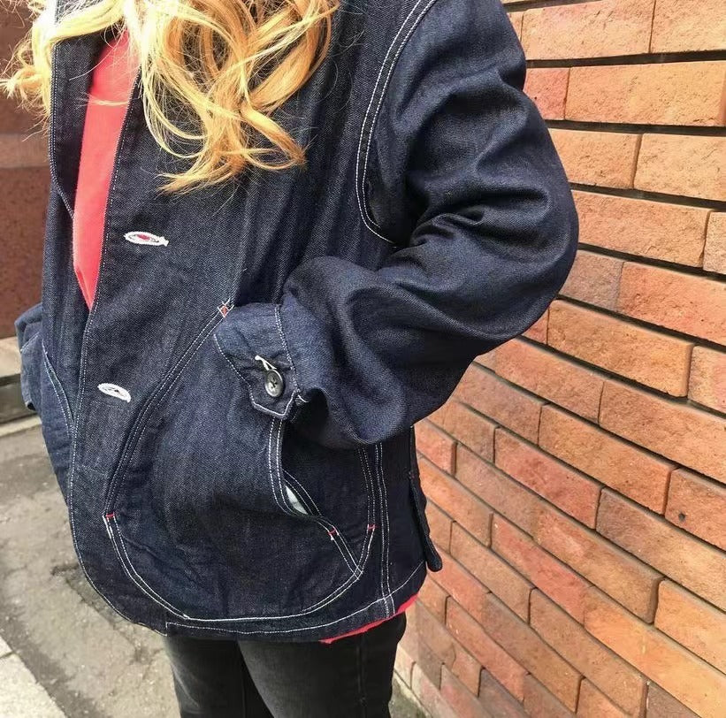 Vintage Hirata Kazuhiro Irregular Large Pocket Lapel Japanese Vintage Cargo Jacket Jacket