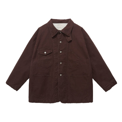 Chore Jacket - Yamalin Classic Heavy Wash French Workwear Cargo Jacket