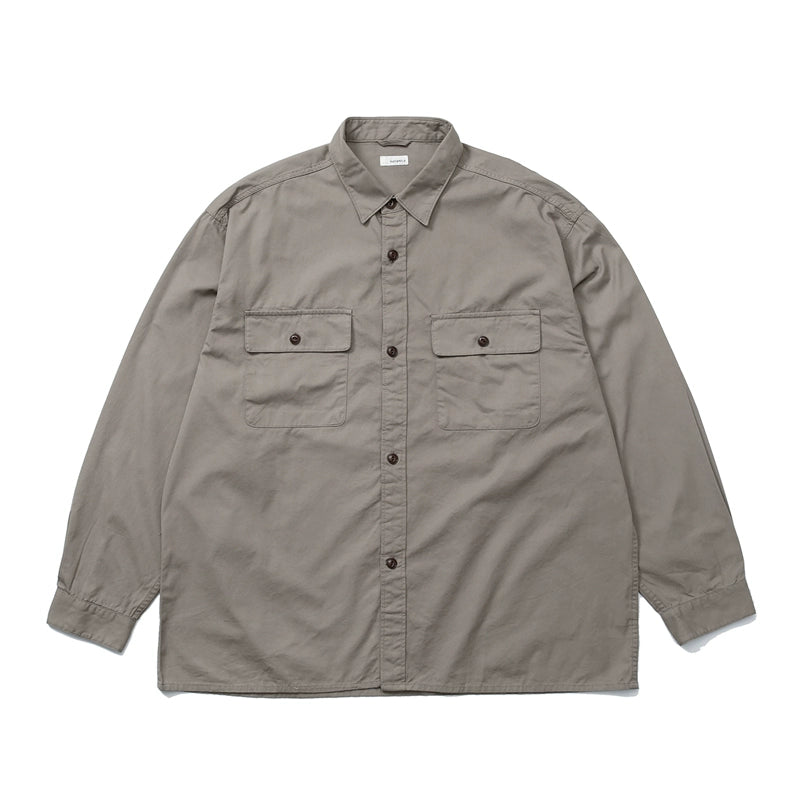 Loose casual multi-pocket work shirt jacket