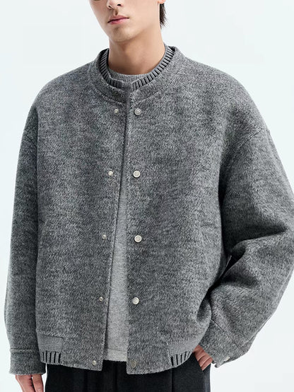 100% Wool Double-Faced Wool Jacket – Japanese Loose Unisex – Coats Jackets | japanese streetwear | vintage workwear | unisex | Yamalinclothes