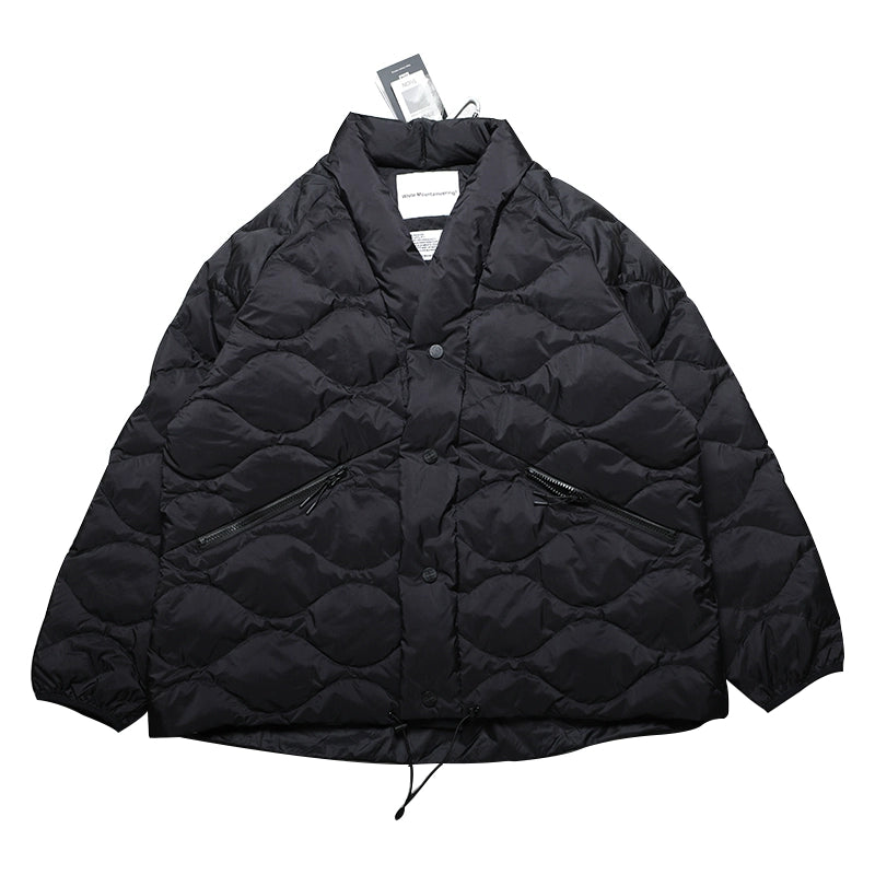 Down robe jacket Wave-shaped down jacket
