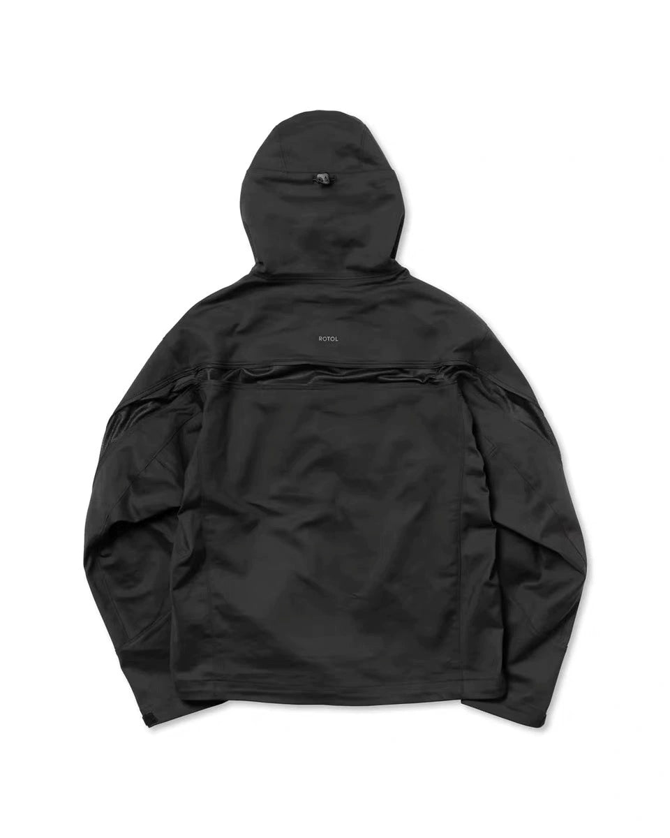 Full-zip technical nylon shell jacket